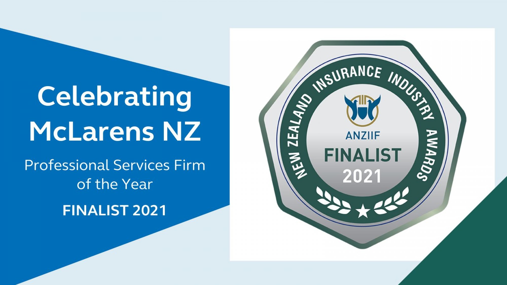 McLarens NZ ANZIIF Awards 2021